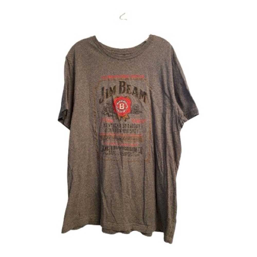 Graphic Men's Jim Beam Gray T-Shirt XL